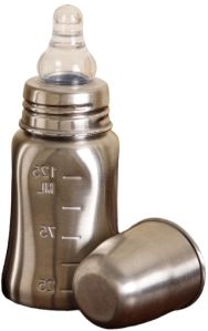 Voik Vega Cube Stainless Steel Baby Feeding Bottle 140ml