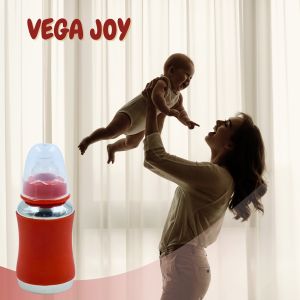 Voik Vega Joy Red Stainless Steel Baby Feeding Bottle 140ml