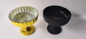 Glass Decorative Bowl With Stand