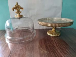 Cake Stand with Glass Dome Cover