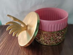 Glass Dry Fruit Jar with Metal Lid