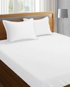 Plain White Cotton Bed Sheet