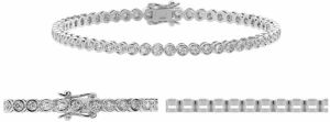 4 Prong Tennis Series Diamond Bracelet