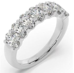 7 Stone Oval Cut Lab Grown Diamond Ring