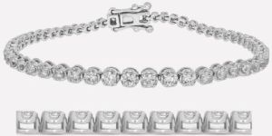 BTR65155 Wave Graduation Series Diamond Bracelet