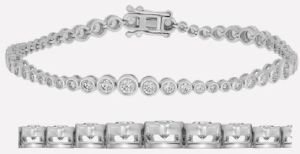 BTR65200 Wave Graduation Series Diamond Bracelet