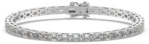 Emerald Cut Lab Grown Diamond Bracelet