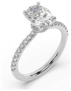 Lab Grown Diamond Oval Cut Solitaire Ring