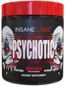 psychotic high stimulant pre workout powder