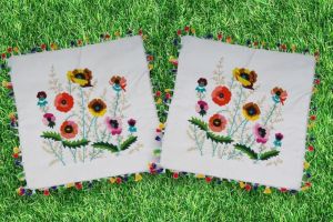 Handmade Multicolor Spring Cushion Covers