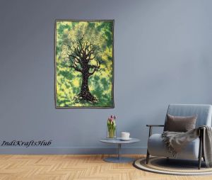 Handmade Unique Green Tree Wall Hanging
