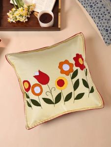 Handmade Spring Flowers Cushion Covers