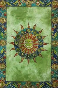 Sun God Zodiac Sign Handmade Wall Hanging
