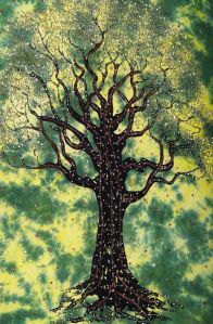 Handmade Unique Green Tree Wall Hanging