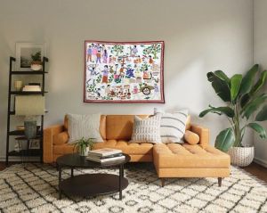 Handmade Nakshi kantha Wall Hanging