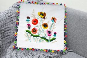 Handmade Multicolor Spring Cushion Covers