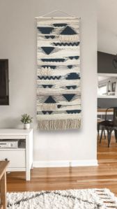 Tassel Tufted Woven Wall Hanging