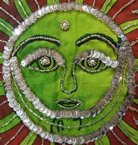 Sun God Zodiac Sign Handmade Wall Hanging