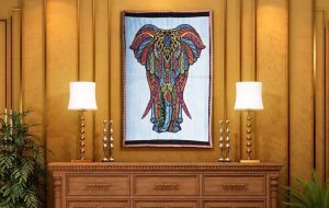 Handmade Colorful Elephant Wall Hanging