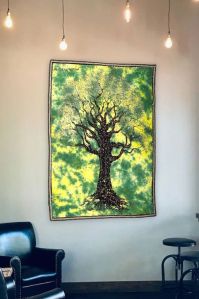 Handmade Unique Green Tree Wall Hanging
