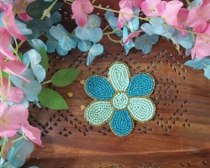 Handmade Beaded Coaster Set