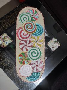 Handmade Colorful Festival Beaded Table Runner