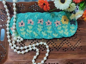 Handmade farmhouse floral Beaded Coasters