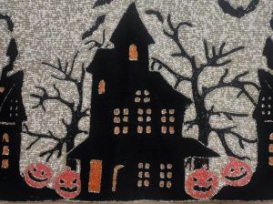 Halloween Beaded Table Runner