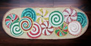 Handmade Colorful Festival Beaded Table Runner