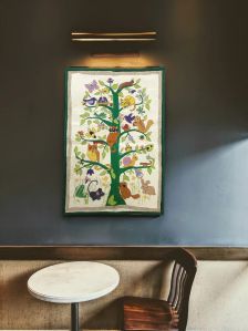 Tree of Life with Animals Nakshi Kantha Art Wall Hanging