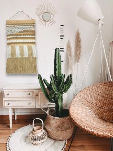 Handmade Neutral shade woven tapestry Wall Hanging