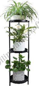 3 Tier Black Metal Planter Stand