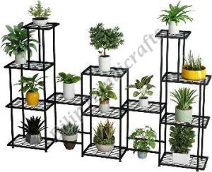 Black Metal Elegant Planter Stand