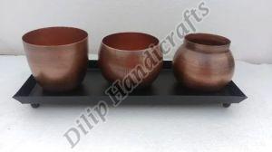 Decorative Brown Flower Pot