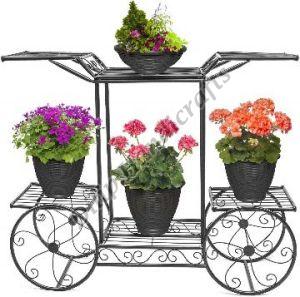 Four Wheeler Metal Planter Stand