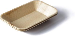 Rectangular Areca Leaf Bowl