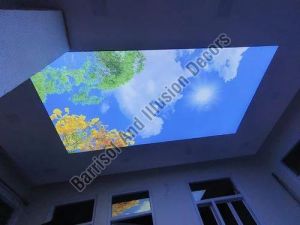 Moving Clouds Stretch Ceiling