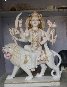 Sherawali Maa Marble Statue
