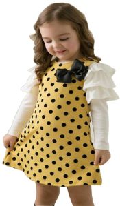Girls Polka Dot Printed Dress