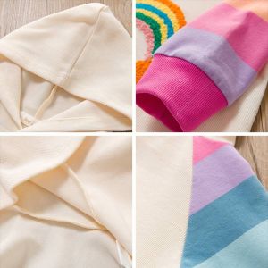 Girl Multicolor Hoodie Dress