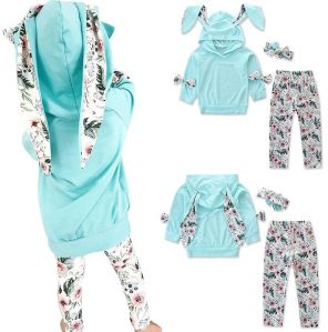 Girls Printed Hooded Tracksuit