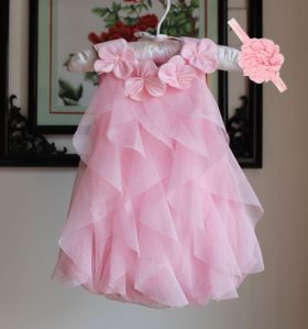 Girls Party Wear Chiffon Summer Dress