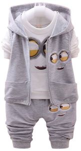 Baby Boy Minion Print 3 Piece Set