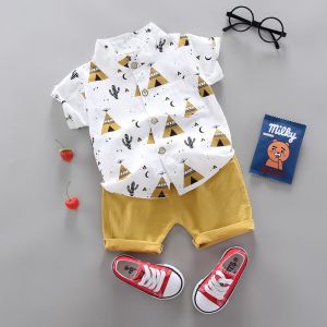 Baby Boy Printed Shirt & Shorts Set
