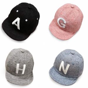 Boys Letter Print Cotton Cap