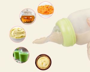 Spoon Style Silicone Baby Feeding Bottle