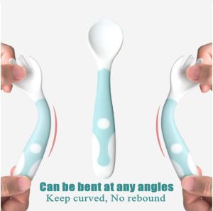 Silicone Baby Spoon and Fork Set