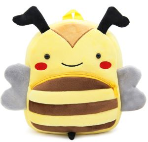 Kids Animal Face Soft Plush Backpack