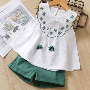 Girls Printed Top & Shorts Set