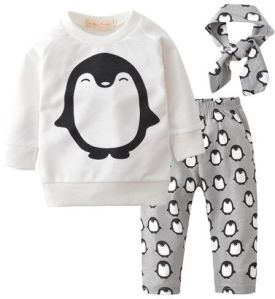 Girls Autumn Toddler Track Suit With Headband